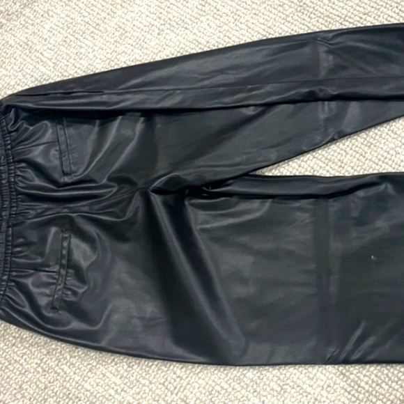 (donated) ZARA Faux Leather Pants Drawstring - Picture 3 of 4